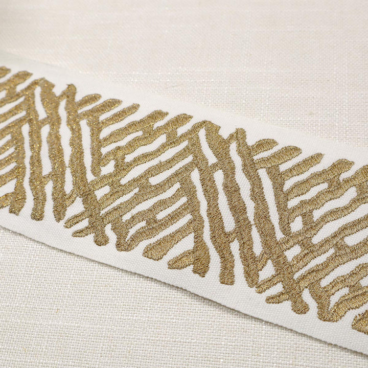 Trelli Emb Tape Nugget by Magnolia Trim - 100% Cotton, Emb-Lurex India Horizontal: and Vertical: 4 - Fabric Carolina -