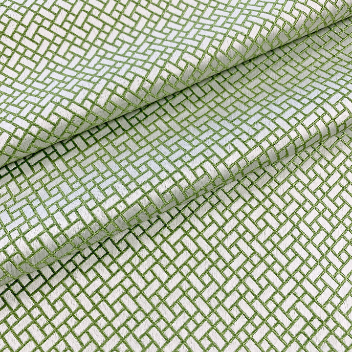 Trento Green by Magnolia Fabric - 100 Poly India 24000 Horizontal: 1.13 and Vertical: 1.2 54 - Fabric Carolina -