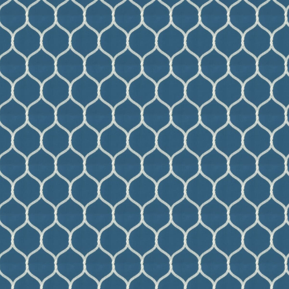 Trieste 6 Federal by Stout Fabric RAINBOW LIBRARY PORCELAIN/ROYAL 100%COT %BEMB INDIA MARTINDALE WEAR TEST (18 000 CIRCULAR RUBS) Horizontal: 3.625 and Vertical: 6.375 51.25 in - Fabric Carolina -