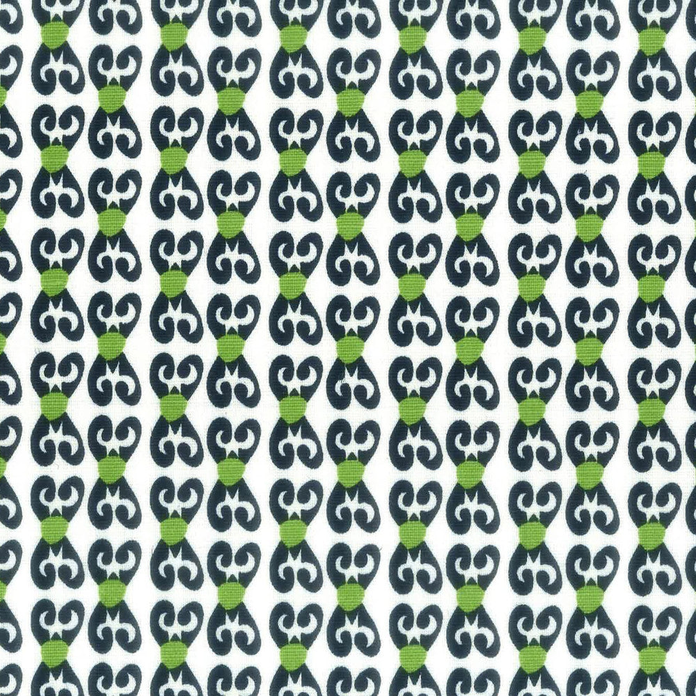 Trinket 2 Fern by Aoc Designer Fabric LA BELLA VITA 50%COT 50%LIN USA CATB 117-2013 Horizontal: 1.5 and Vertical: 2 54 in - Swanky Fabrics -