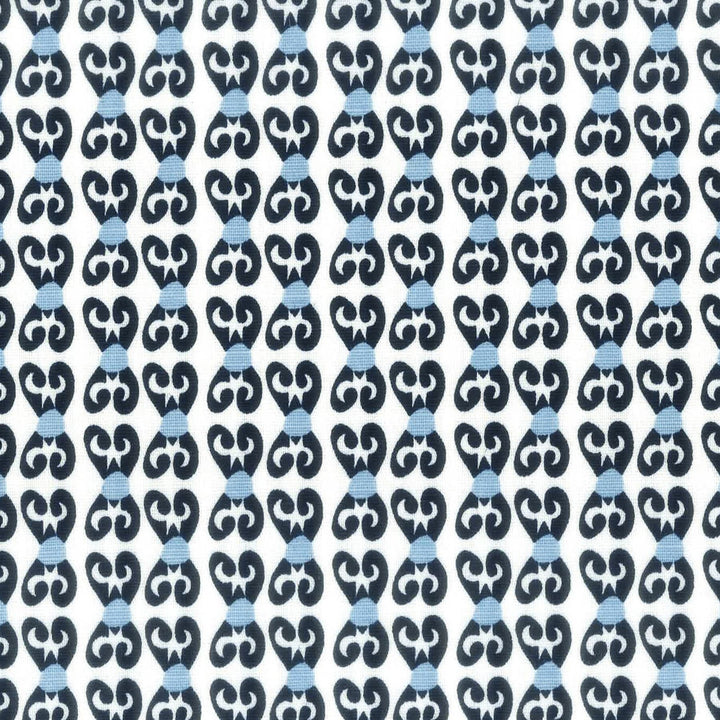 Trinket 3 Navy by Aoc Fabric LA BELLA VITA 50%COT 50%LIN USA CATB 117-2013 Horizontal: 1.5 and Vertical: 2 54 in - Fabric Carolina -