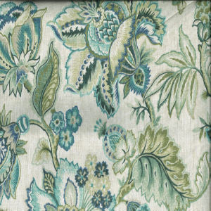 Triumph Seafoam 29 by Norbar Designer Fabric 100% COTTON PAKISTAN 27"V 27"H 54 - Swanky Fabrics -