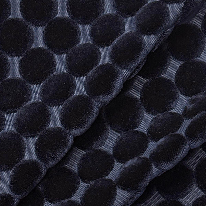 Trodo Navy by Magnolia Fabric - 100% Polyester India 30000 Horizontal: 1.5 and Vertical: 1.75 54 - Fabric Carolina -