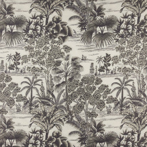 Tropic 2 Charcoal by Marcus William Fabric