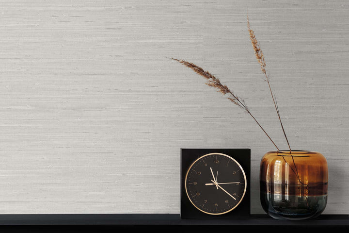 Seahaven Rushcloth Lunar Grey TS80718 by Seabrook Designs Designer Wallpaper