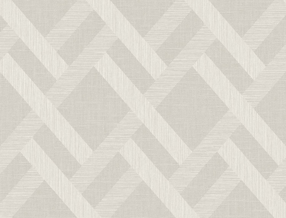 Linen Trellis Morning Fog by Seabrook Wallpaper Even More Textures United States 60.53 20.87" 27" - Fabric Carolina -