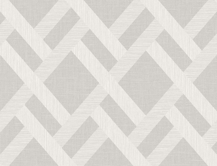 Linen Trellis Pavestone by Seabrook Wallpaper Even More Textures United States 60.53 20.87" 27" - Fabric Carolina -