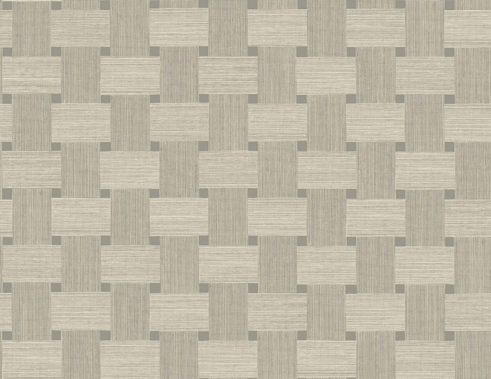 Basketweave Yerba by Seabrook Wallpaper Even More Textures United States 60.53 20.87" 27" - Fabric Carolina -