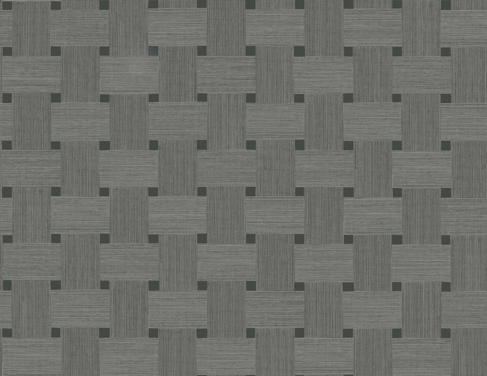 Basketweave Greyhound by Seabrook Wallpaper Even More Textures United States 60.53 20.87" 27" - Fabric Carolina -