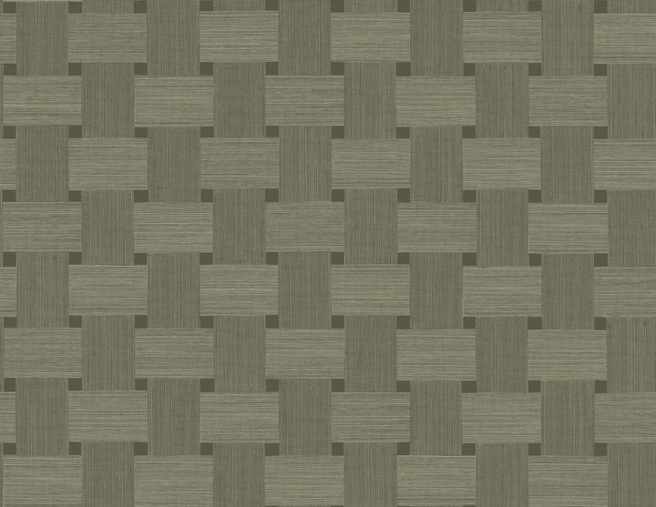 Basketweave Raw Umber by Seabrook Wallpaper Even More Textures United States 60.53 20.87" 27" - Fabric Carolina -