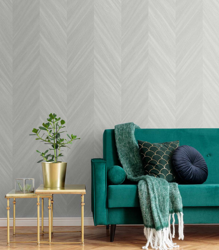 Chevron Wood Aura TS82100 by Seabrook Designs Designer Wallpaper