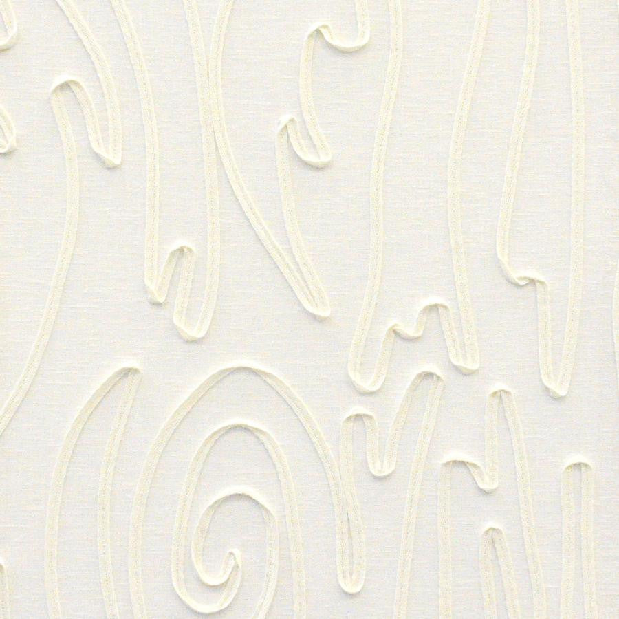 Tether # 433 Glacier by Maxwell Designer Fabric Color Theory-Vol.Vi Flagstone BASE: 52% RECYCLED POLYESTER/48% POLYESTER EMB: 100% COTTON INDIA V-18.5"H-25.25" 55.5" - Swanky Fabrics -