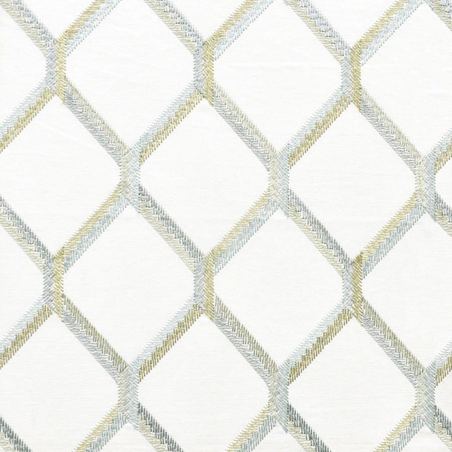 Trello # 822 Harbor by Maxwell Fabric COLOR THEORY-VOL.VI ODYSSEY 75% COTTON/25% RAYON INDIA V-6.25"H-4.35" 54"EMB.52" - Fabric Carolina -