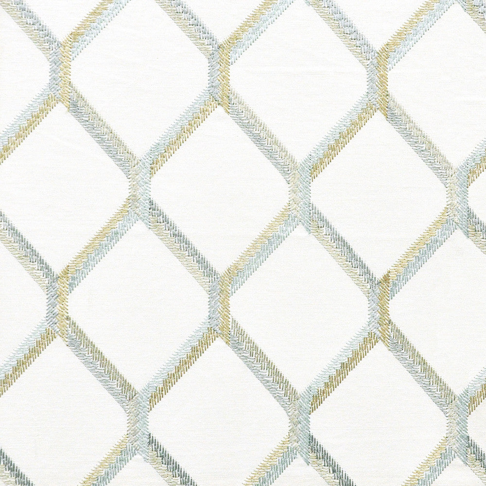 Trello 822 Harbor by Maxwell Fabric COLOR THEORY-VOL.VI ODYSSEY 75% COTTON/25% RAYON INDIA  V-6.25"H-4.35" 54"EMB.52"  - Fabric Carolina -
