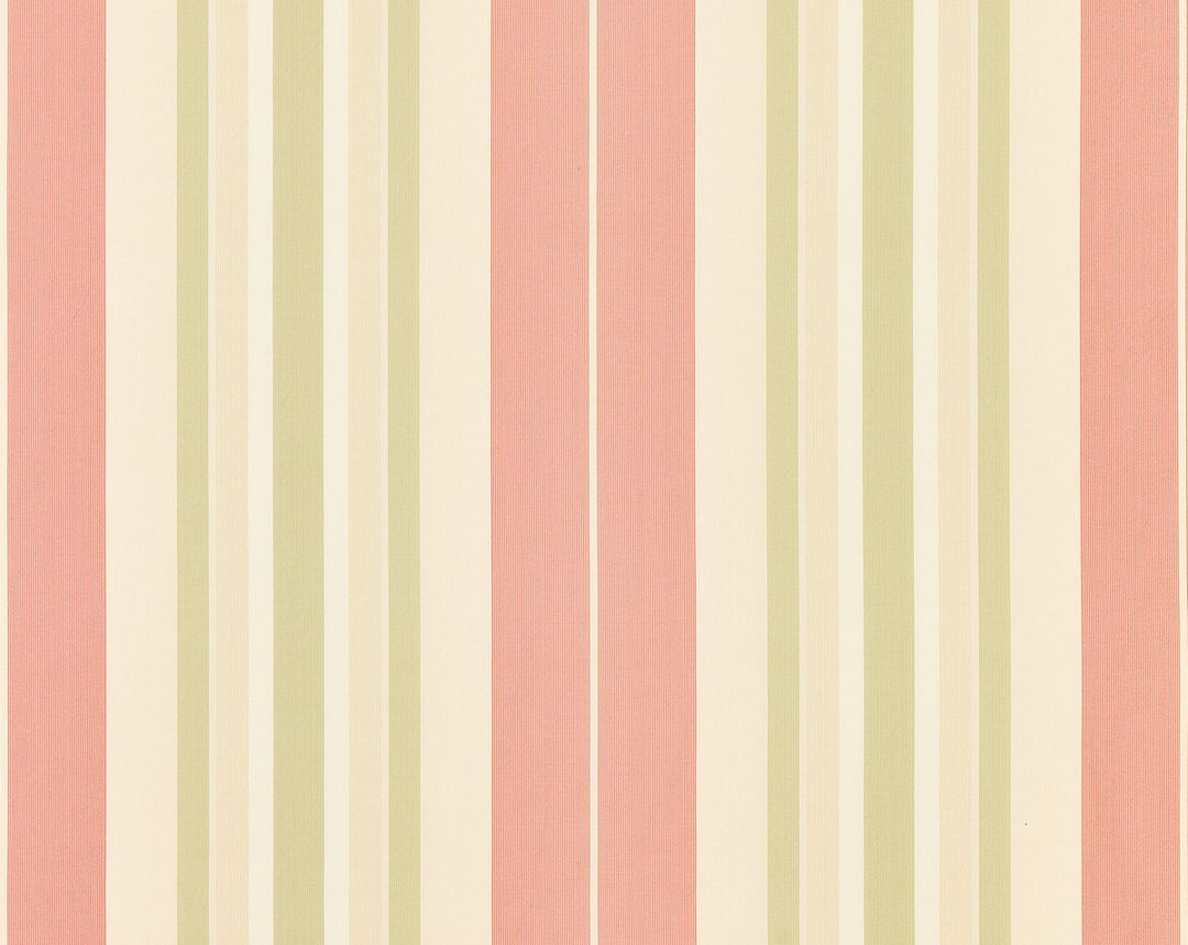 Deanna Stripe Rose/Green TT00160001 by Old World Weavers Designer Fabric