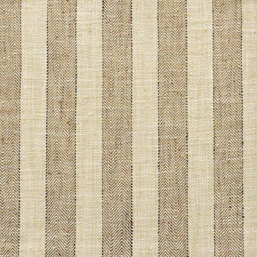 Tower Road # 617 Mocha by Maxwell Fabric Stripes & Checks Ii 100% POLYESTER INDIA H-3" 54" - Fabric Carolina -