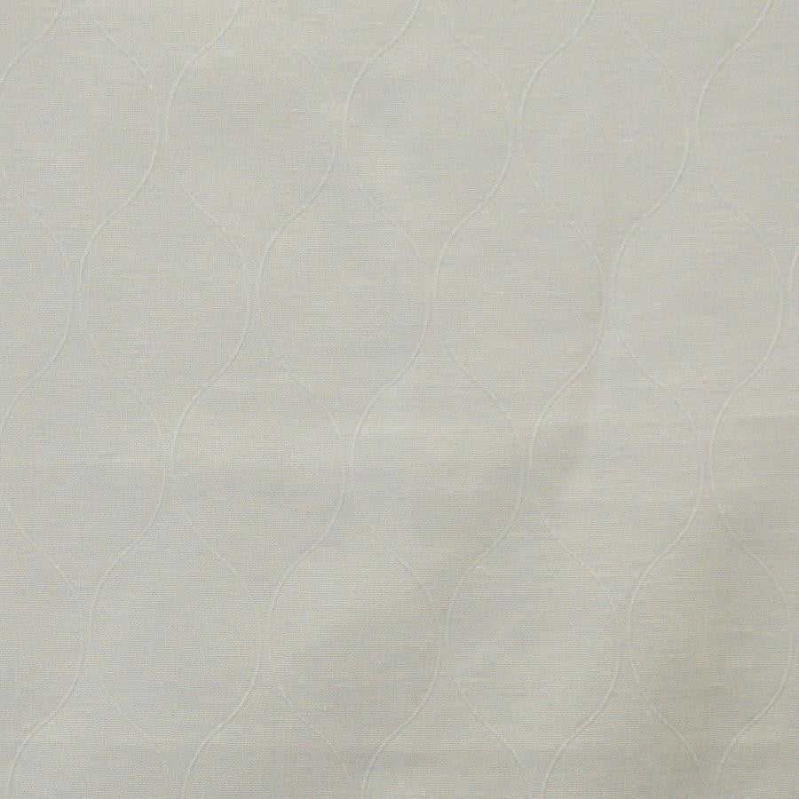 Tybalt # 635 Eggshell by Maxwell Fabric Sheer Textures 100% POLYESTER TURKEY H-3" 122" - Fabric Carolina -