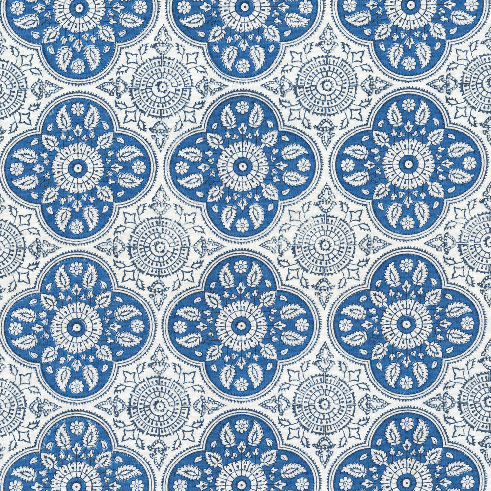 Tucson 1 Bluebird by Aoc Designer Fabric THE ART OF COLOR WELL KEPT SECRET 54%LIN 46%COT INDIA Horizontal: 5.875 and Vertical: 5.875 54 in - Swanky Fabrics -