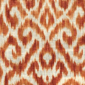 Tungsten Persimmon by Norbar Fabric PRISM SEASONS 55% LINEN 45% COTTON CHINA 27,000 WYZENBEEK 27"V - 6 3/4"H HD 54 - Fabric Carolina -