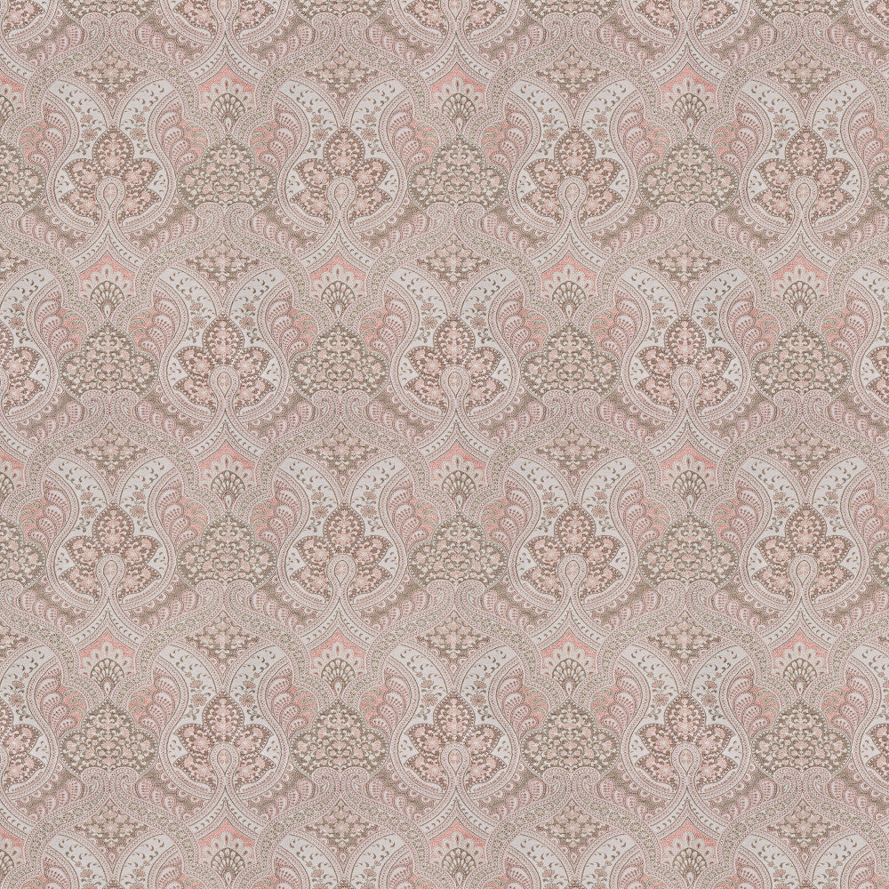 Turnout 22J8011 by JF Designer Fabric Color Concepts Coral Sky 100% Polyester India 15000 Horizontal: 13.625 and Vertical: 25.625 55 - Swanky Fabrics -