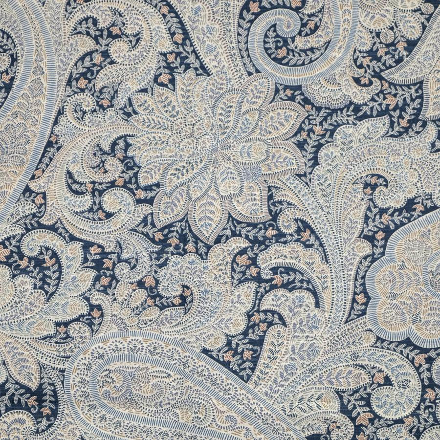 Tunstall # 526 Ink by Maxwell Designer Fabric Print Gallery Ii 100% COTTON PAKISTAN V-25.3" H-27" 54" - Swanky Fabrics -
