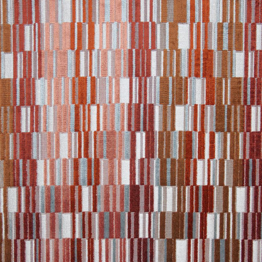 Tirano # 642 Tiger Lily by Maxwell Designer Fabric Performance Cut Velvets 49% POLYESTER
49% VISCOSE
2% COTTON BELGIUM V-13.5"H-13.8" 55" - Swanky Fabrics -