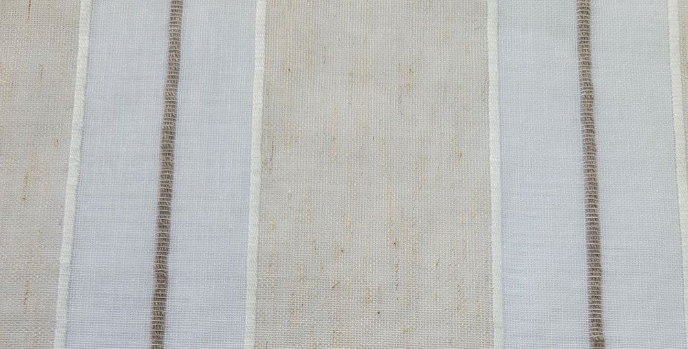 Twinkle Oatmeal by Norbar Fabric SHEER MADNESS 100% POLYESTER CHINA 118 - Fabric Carolina -