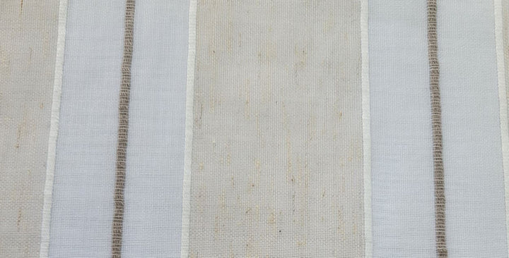 Twinkle Oatmeal by Norbar Fabric SHEER MADNESS 100% POLYESTER CHINA 118 - Fabric Carolina -