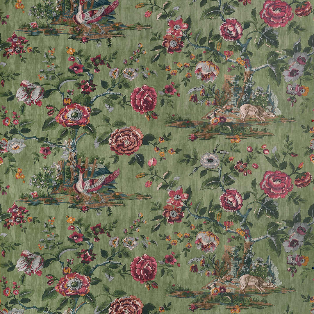 FOREST LODGE - Green By Thibaut Wallpaper
