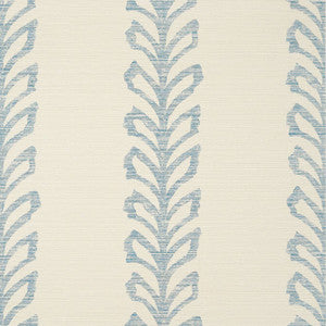 Evia Blue and Off White TWW10900 by Thibaut Wallpaper