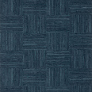 Bayshore Basket Navy TWW14592 by Thibaut Wallpaper