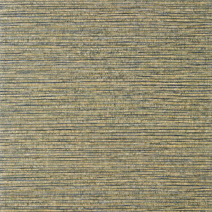 Woody Grass Metallic Gold and Silver TWW353 by Thibaut Wallpaper