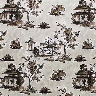 Toile De Trees Bark 7030111002 by Carole Fabric Exclusive Stone Gate 79% Cotton 21% Polyester SPAIN H: 25"V, 27"H  54" Minimum (See sample for specifics) - Fabric Carolina - Carole Exclusive
