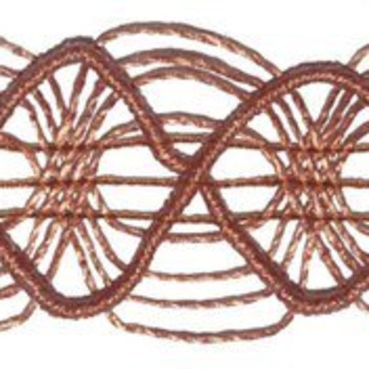 Topiko Rust by Europatex Designer Fabric Tribal Delicates 40% Jute, 40% Abaca, 20% Cotton 1.25" 2.00 inches - Swanky Fabrics -