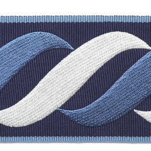 Tromello Blue by Europatex Fabric