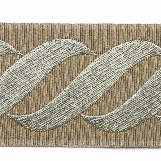 Tromello - Jute by Europatex Fabric Tapes Galore 100% Polyester China See Sample Horizontal: N/A and Vertical: N/A 2.25 inches  - Fabric Carolina -