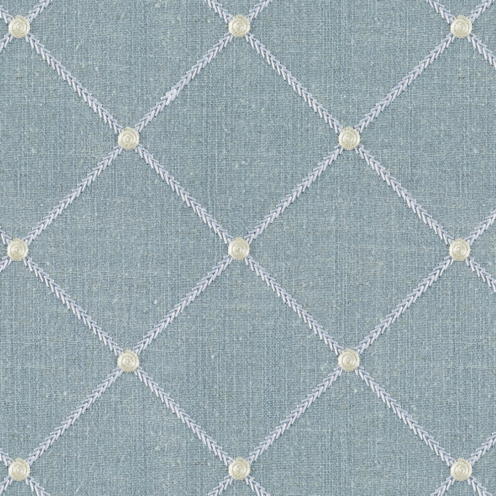 Socrates Tundra Glacier by Europatex Fabric Socrates 20% Linen, 45% Viscose, 35% Polyester 5.1" H, 5.1" V 56.00 inches - Fabric Carolina -