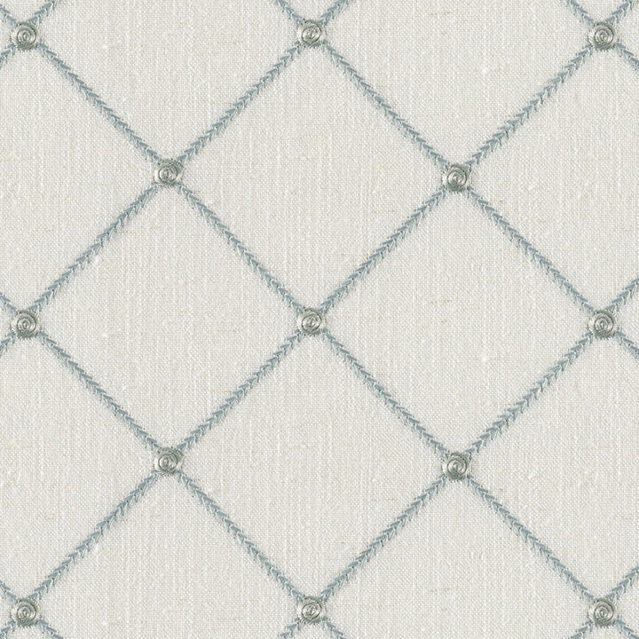 Socrates Tundra Ice by Europatex Fabric Socrates 20% Linen, 45% Viscose, 35% Polyester 5.1" H, 5.1" V 56.00 inches - Fabric Carolina -