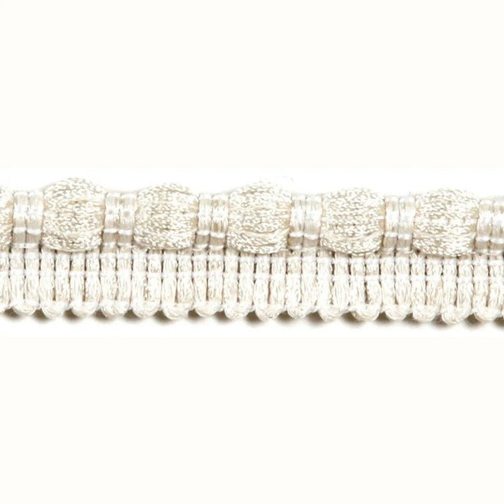 Turku Ivory by Europatex Designer Fabric Helsinki 100% Polyester 0.25 inches - Swanky Fabrics -