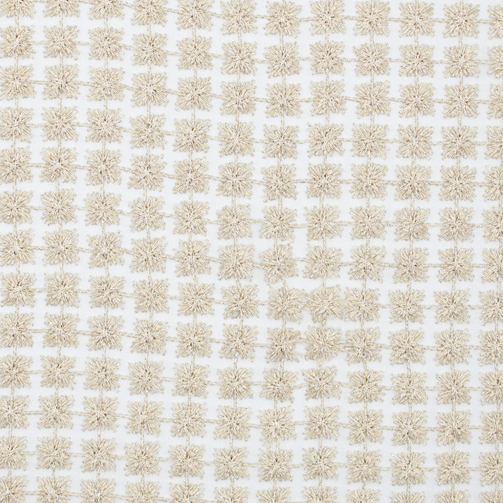 Twinkle Cream by Europatex Designer Fabric Daphne & Twinkle 100% Polyester 01.00" H, 01.00" V 110.00 inches - Swanky Fabrics -