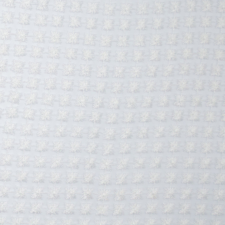 Twinkle Pure White by Europatex Fabric Daphne & Twinkle 100% Polyester 01.00" H, 01.00" V 110.00 inches - Fabric Carolina -