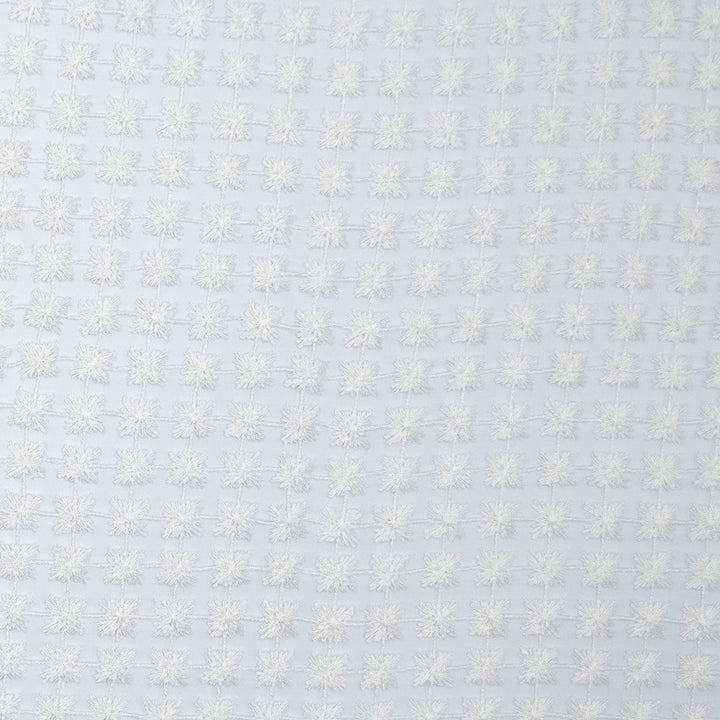 Twinkle Pure White by Europatex Designer Fabric Daphne & Twinkle 100% Polyester 01.00" H, 01.00" V 110.00 inches - Swanky Fabrics -