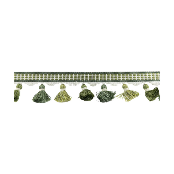 Ulster Tassel Fringe 3 Moss by Stout Trim Stout Trim Ulster Tassel Fringe 3 MossTrim NEW TRADITIONS TRIM 89%SVI 11%POL CHINA </p><p>Repeat: H: 3.000, V: 0.000 1.5 in - Fabric Carolina -