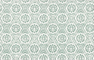 Union Seaglass by Norbar Designer Fabric ROMANCE 100% COTTON SPAIN 3 3/4"V 3 5/8"H 55" - Swanky Fabrics -