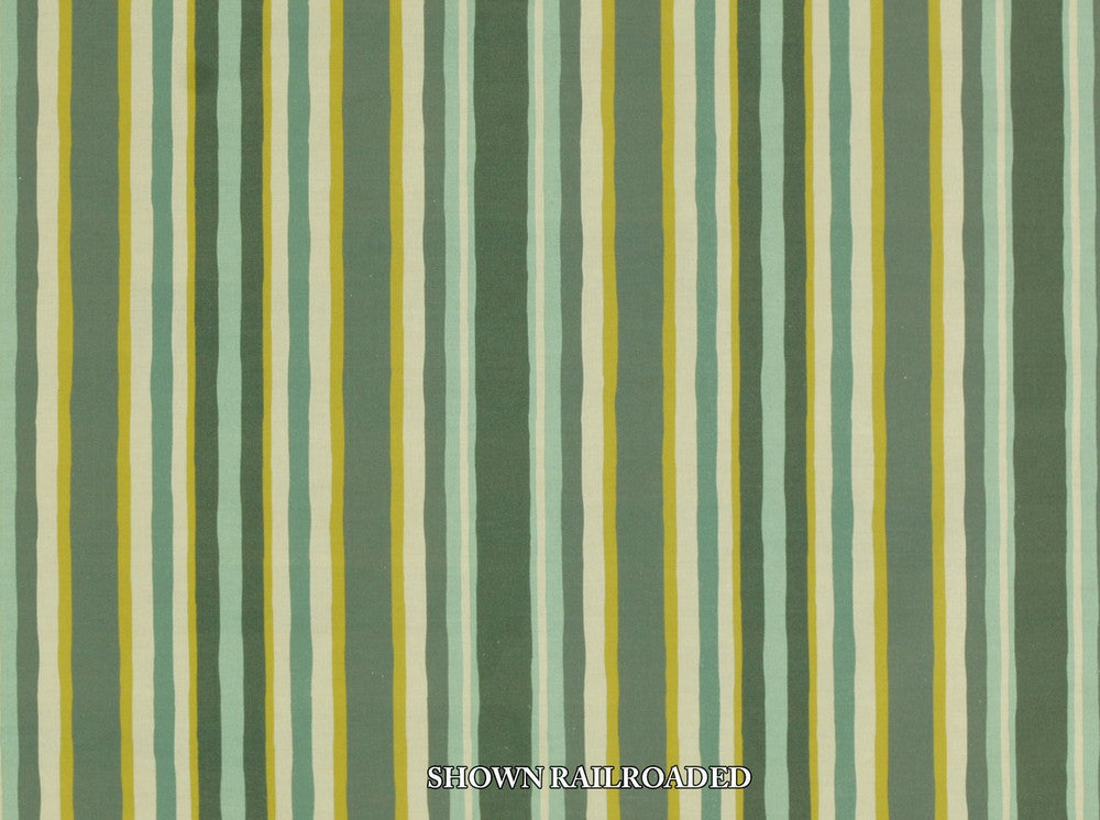 Unique Stripe 592 Spa by Covington Fabric 100% COTTON DUCK Various 50000+ Horizontal: 12.25 and Vertical: 0 56 - Fabric Carolina -