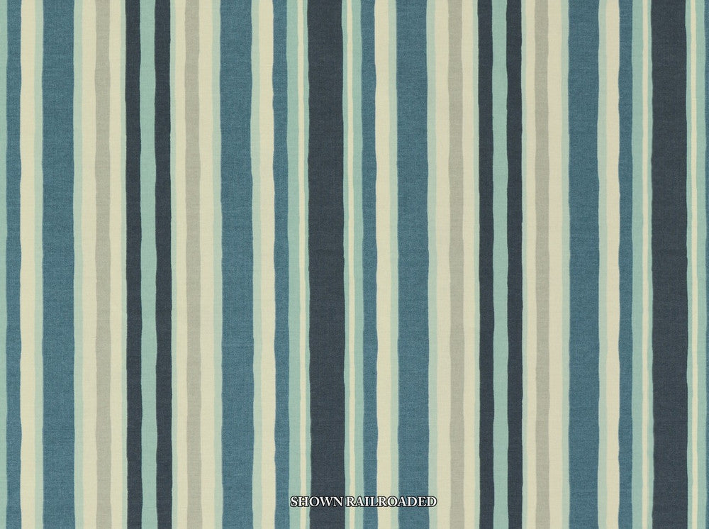 Unique Stripe 593 Indigo by Covington Designer Fabric Covington Right 11.9 17.85 0 0 by product