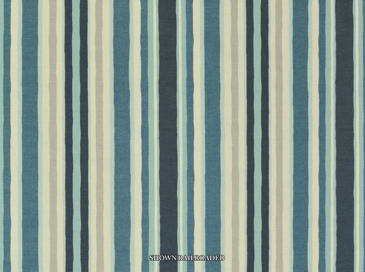 Unique Stripe 593 Indigo by Covington Fabric 100% COTTON DUCK Various 50000+ Horizontal: 12.25 and Vertical: 0 56 - Fabric Carolina -