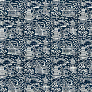 Upsala 1 Navy by Stout Fabric
