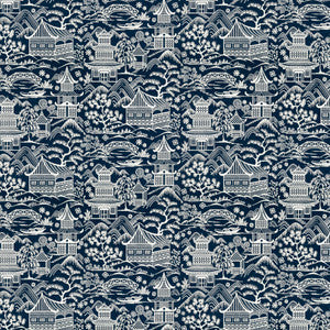 Upsala 1 Navy by Stout Fabric