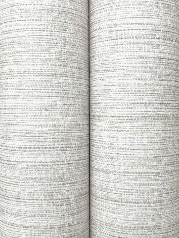 Mystic Off-White Faux Grasscloth Wallpaper by York Wallcoverings Designer